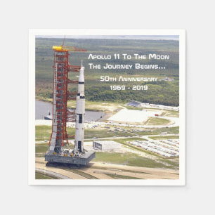 Apollo 11 Mission to the Moon Anniversary Napkin