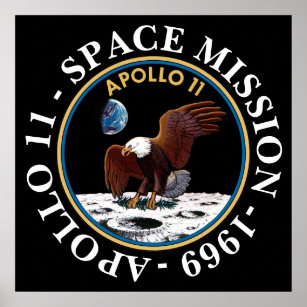 Apollo 11 Space Mission 1969 Insignia Poster