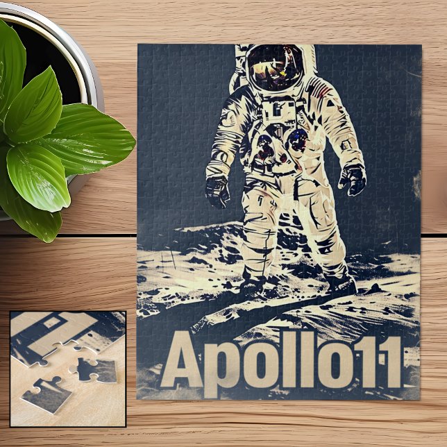 Apollo 11 Vintage Poster Jigsaw Puzzle (Creator Uploaded)