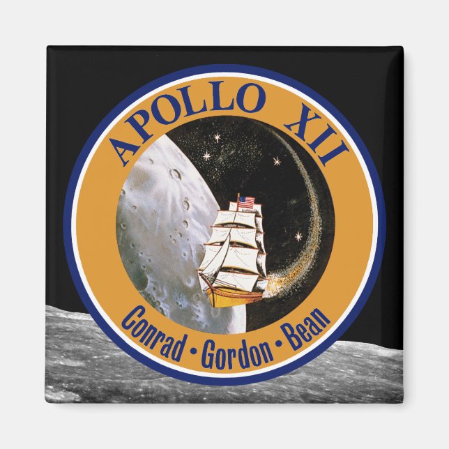 Apollo 12 Mission Patch Logo Magnet (Front)