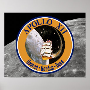 Apollo 12 Mission Patch Logo Poster