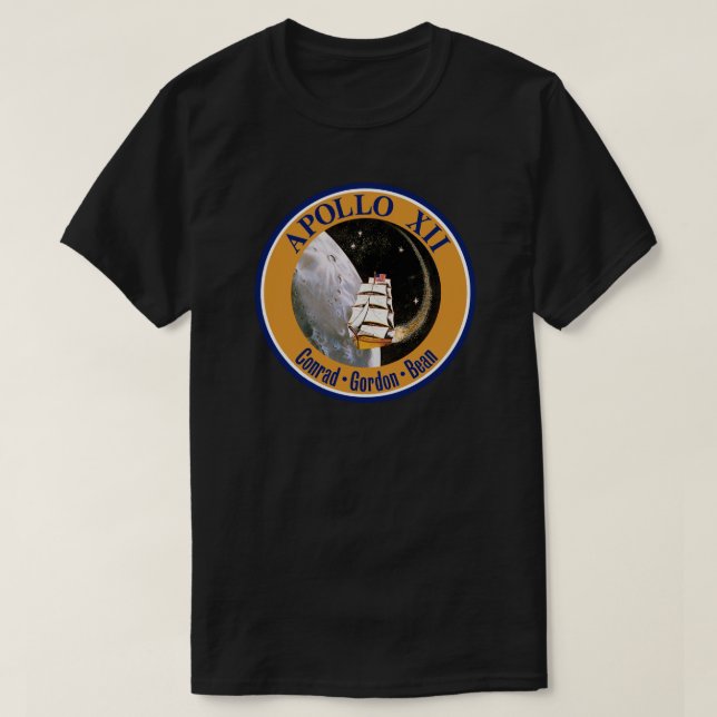 Apollo 12 Mission Patch Logo T-Shirt (Design Front)