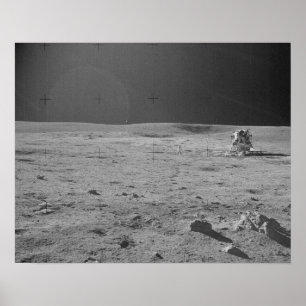 Apollo 14 Astronaut & Lunar Module Poster