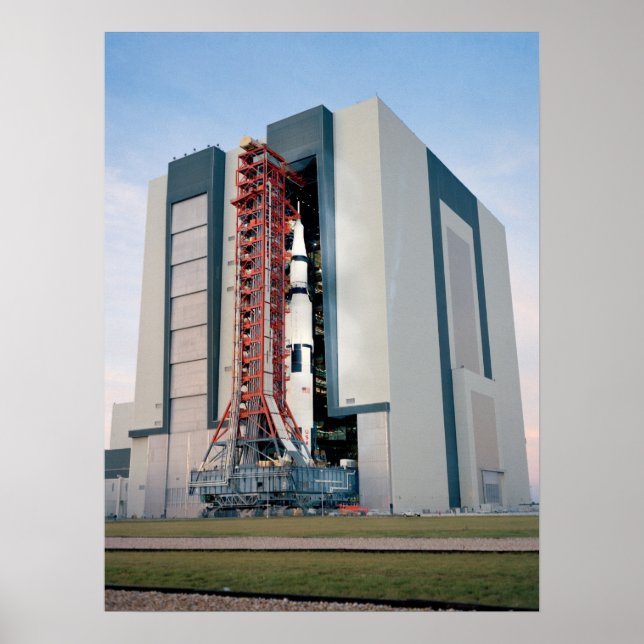 Apollo 14 Leaving the Vehicle Assembly Building Poster (Front)