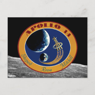 Apollo 14 Mission Patch Postcard