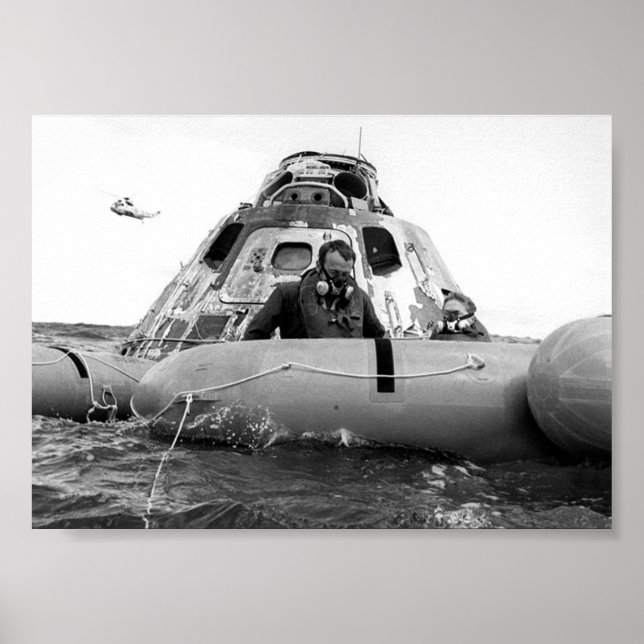 Apollo 14 Splashdown & Recovery Poster (Front)