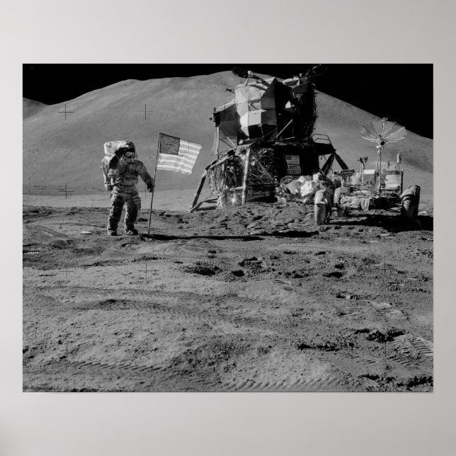 Apollo 15 Lunar Landing Site Poster (Front)