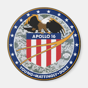 Apollo 16 NASA Mission Patch Logo Magnet