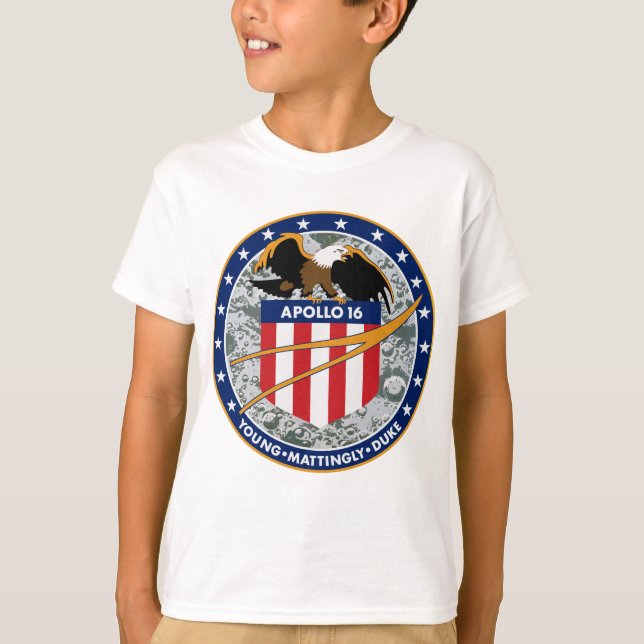 Apollo 16 NASA Mission Patch Logo T-Shirt (Front)