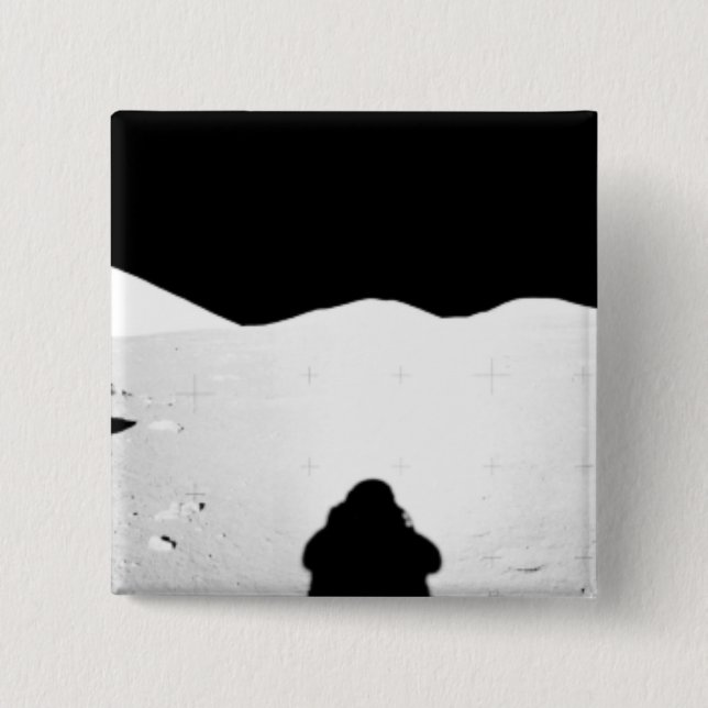 Apollo 17 assembled panorama 2 inch square button (Front)