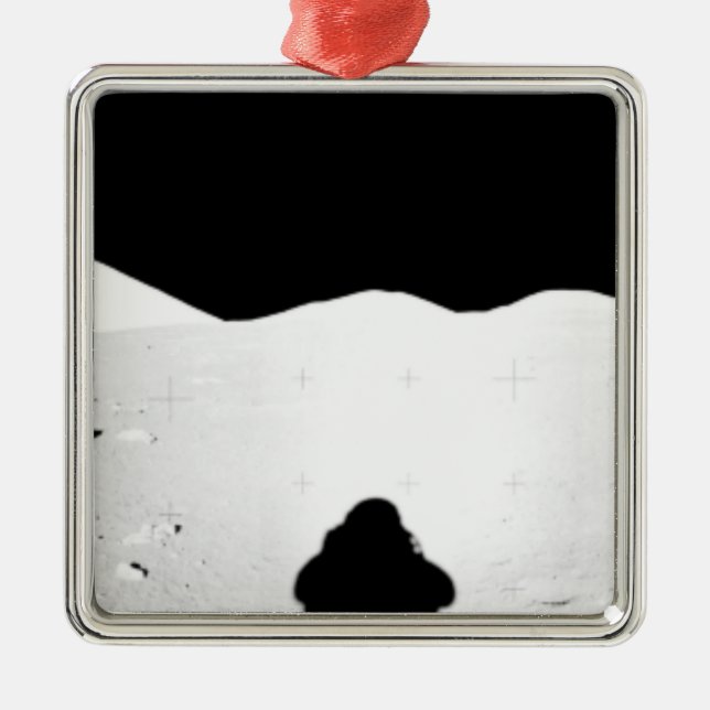 Apollo 17 assembled panorama 2 metal ornament (Front)