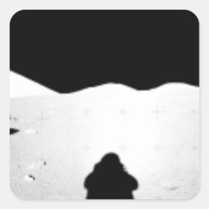 Apollo 17 assembled panorama 2 square sticker