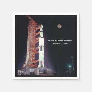 Apollo 17 Moon Mission Napkin