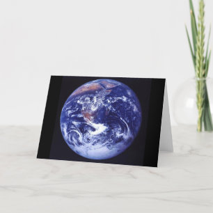Apollo 17 view of Earth in space Card