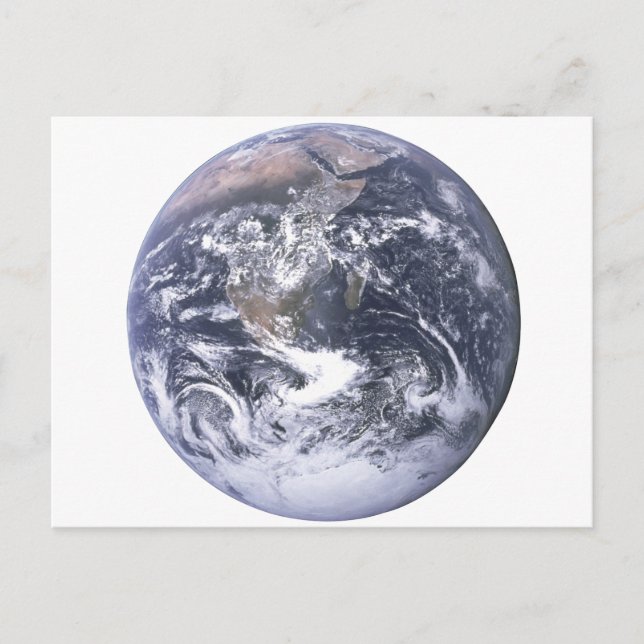Apollo 17 View of Earth in Space Postcard (Front)