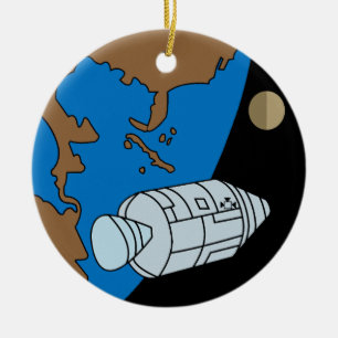 Apollo 1 Mission Patch Logo Ceramic Ornament