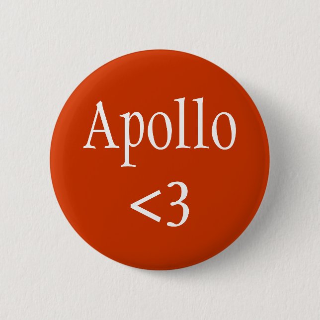 Apollo <3 God of the Sun 2 Inch Round Button (Front)