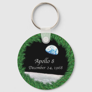 Apollo 8 Christmas Eve Moon Mission Keychain