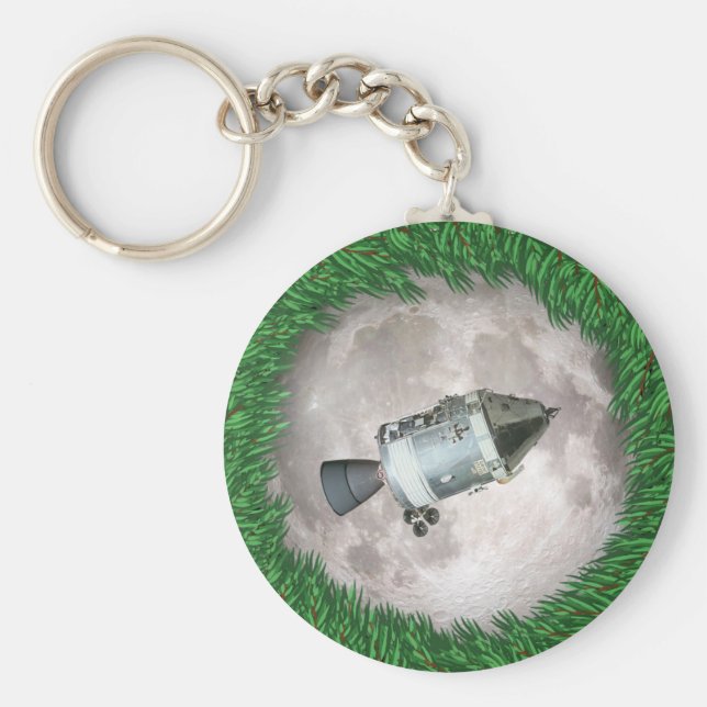 Apollo 8 Christmas Eve Moon Mission Keychain (Front)