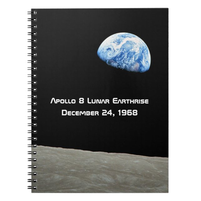 Apollo 8 Lunar Earthrise 50th Anniversary Notebook (Front)