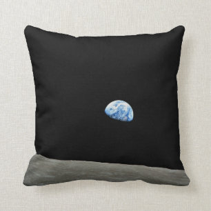 Apollo 8 NASA Moon Mission Earthrise Throw Pillow
