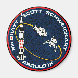 Apollo 9 NASA Mission Patch Logo Magnet