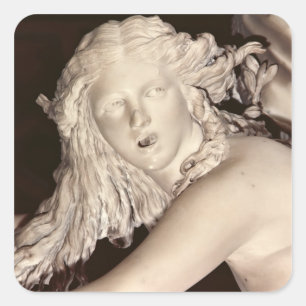 Apollo and Daphne, detail of Daphne's head Square Sticker