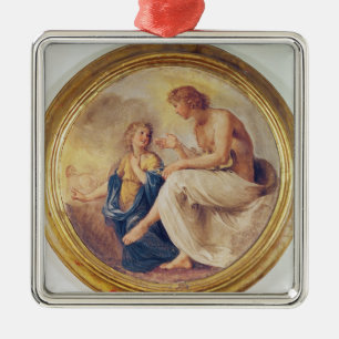 Apollo and Phaethon, c.1634 (fresco) Metal Ornament