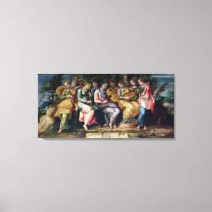 Apollo and the Muses, 1600 Canvas Print