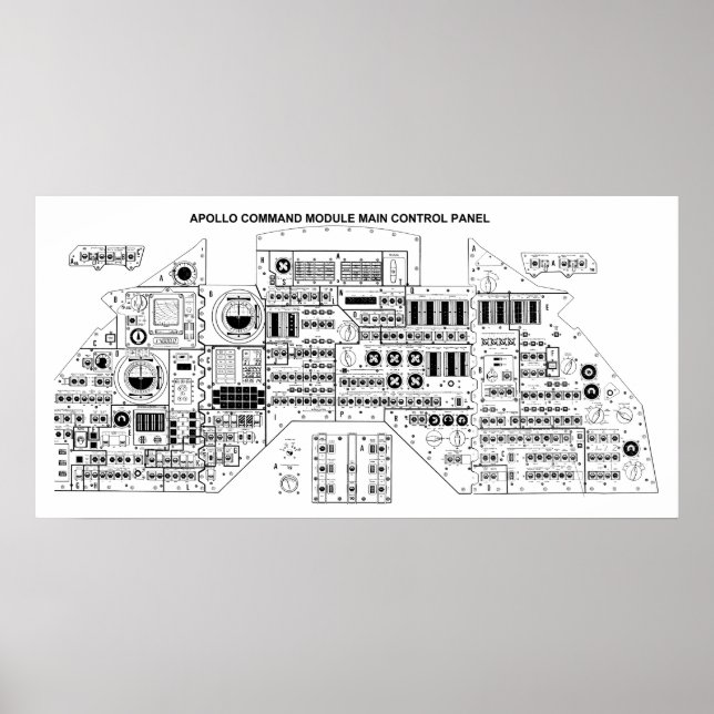 Apollo Command Control Panel Poster (Front)