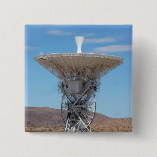 Apollo Deep Space Dish Antenna 2 Inch Square Button