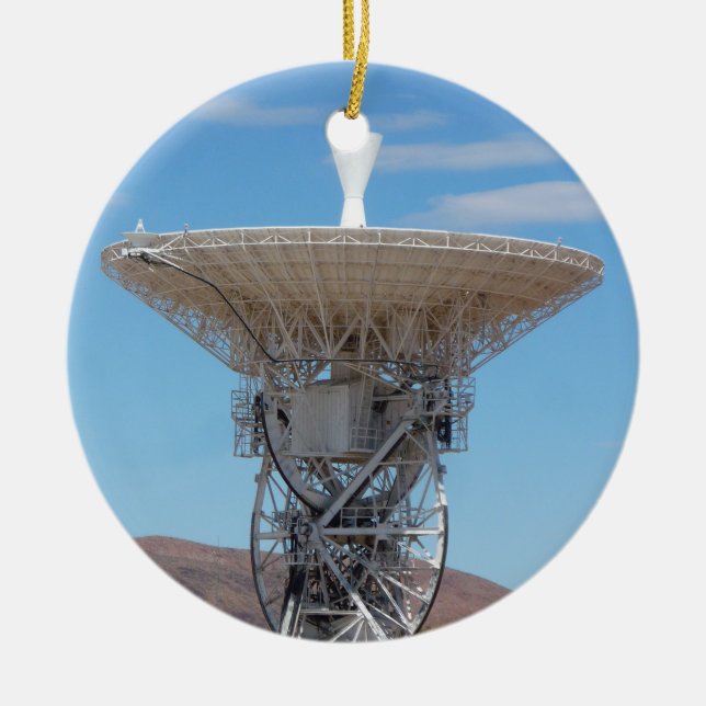 Apollo Deep Space Dish Antenna Ceramic Ornament (Front)