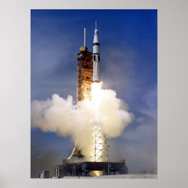 Apollo Launch (Apollo-Soyuz Test Project) Poster (Front)