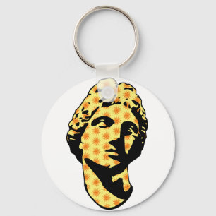 Apollo marble statue keychain