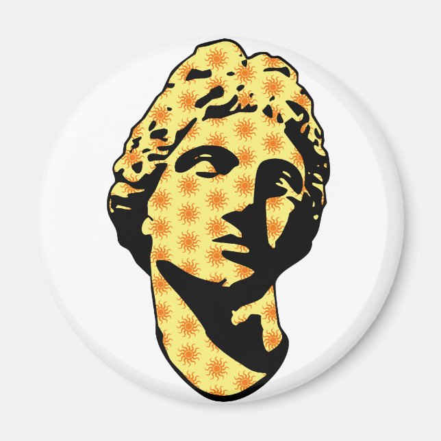 Apollo marble statue magnet (Front)