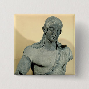 Apollo of Veii, from the Temple of Minerva 2 Inch Square Button