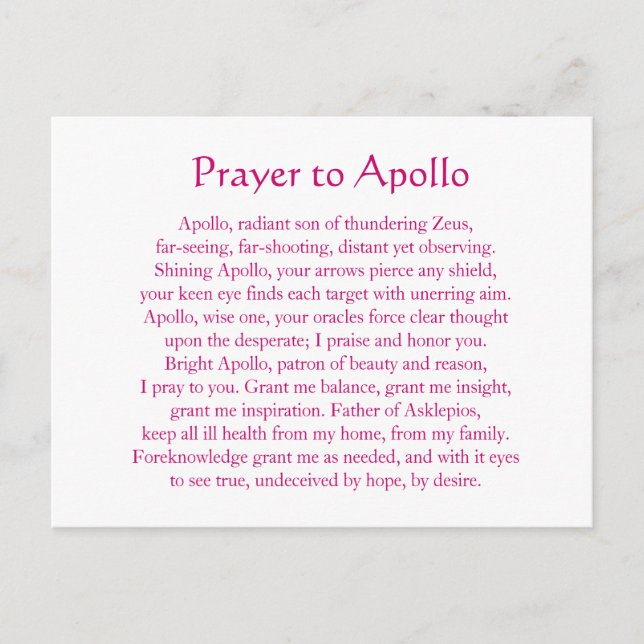 Apollo Postcard (Front)