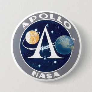 Apollo Program Logo 3 Inch Round Button