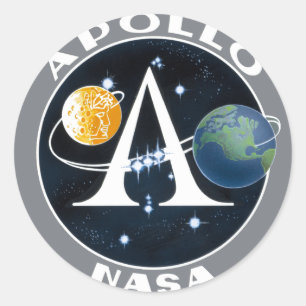 Apollo Program Logo Classic Round Sticker