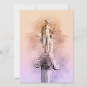 Apollo Statue card – Greek Mythology Souvenir