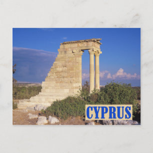 Apollo temple Cyprus postcard
