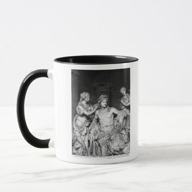 Apollo tended by nymphs in the grove of the mug (Left)