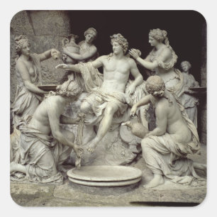 Apollo Tended by the Nymphs, intended for the Grot Square Sticker
