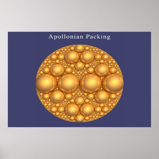 Apollonian Packing of an Apollonian Packing Poster (Front)
