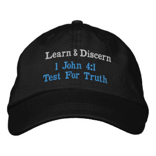 Apologetics Truth Learn & Discern Bible Verse Hat