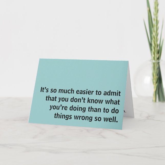Apology Card (Front)