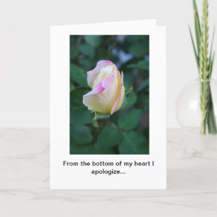 Apology for Inconsideration Greeting Card