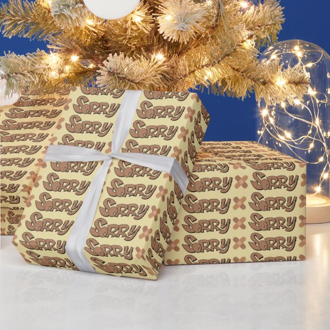 Apology Gift Wrapping Paper (Holidays)