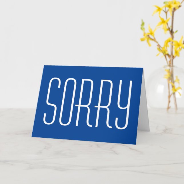 Apology greeting card for saying sorry and regret (Yellow Flower)