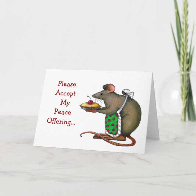 Apology: Sorry: Peace Offering: Mrs. Rat: Art Card (Front)